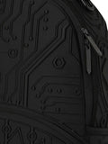 Sprayground Future Foam 2.5 Backpack, Black, All - over Printed Graphics, Multiple Zipper Pockets, Adjustable Strap