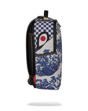 Sprayground Ichimatsu-Moyo Camokawa Backpack in Durable Cotton with Streetwear Design