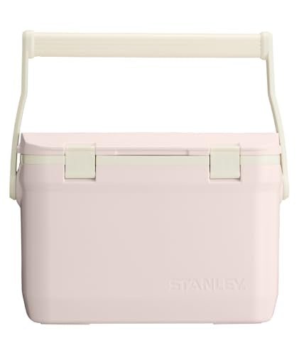 Stanley Adventure Outdoor Cooler 16 qt | Heavy Duty Outdoor Camping Cooler with Easy Carry Top Handle | BPA-Free | Rose Quartz | Backpacks4Less