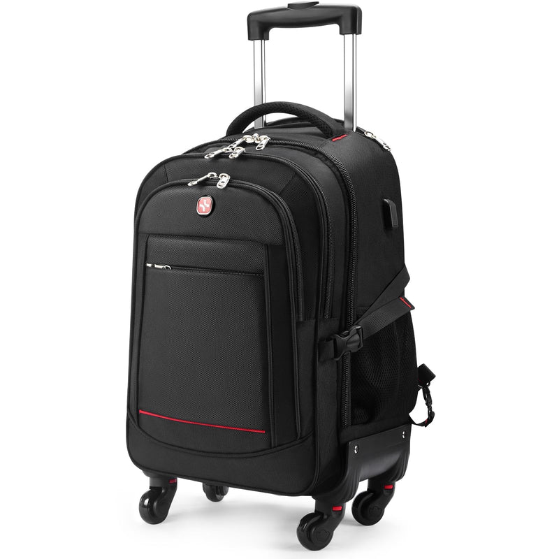 star cloud 4 - Wheel Rolling Backpack 45L (22x14x9 in): 17.3 - Inch Roller Travel Laptop Backpack for Business, Water - Resistant Carry - On Luggage, Airline Approved Suitcase for Travel and Commuting