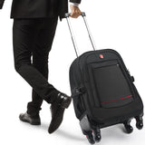 star cloud 45L Rolling Backpack for 17.3" Laptop - 22x14x9", Water - Resistant Luggage with 4 Extra Wheels, Roller Travel Laptop Backpack for Business, Wheeled Backpack for Travel and Commuting