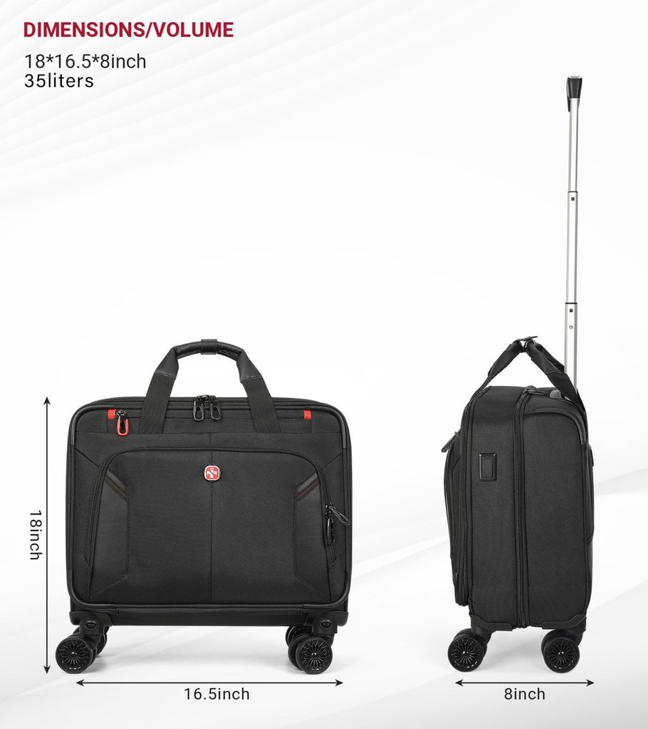 star cloud Rigid Frame Roling Laptop Bag on Wheels, Rolling Briefcase ...