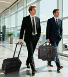 star cloud Rigid Frame Rolling Laptop Bag 18"×14"×8", Water - Resistant Rolling Briefcase with Wheels, Business Travel Computer Bag, Underseat Carry on Luggage for Men & Women
