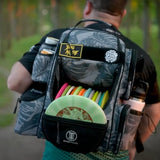 STAR FRAME Beast Disc Golf Bag With Cooler | 25+ Disc Frisbee Golf Backpack | 3-Can Insulated Cooler | Light Durable Gray Men Women Disc Golf Bag | Huge Storage & 12oz Can Holders
