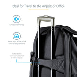 StarTech.com Unisex Backpack Ergonomic Computer Bag with Removable Accessory Case - Laptop/Tablet Pockets - Nylon, Black, 15.6" Professional IT Tech Work/Travel/Commute (NTBKBAG156)