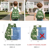 STEAMEDBUN Corduroy Kids Backpack for Boys and Girls 5-8: Boys Backpack for Elementary Kindergarten - 15 inch Cute Backpacks for Kids - Dinosaur