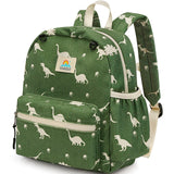 STEAMEDBUN Corduroy Toddler Backpack for Boys 2 - 4: Kids backpack for Boys Girls - 12 inch Preschool Kindergarten Backpacks - Dinosaur