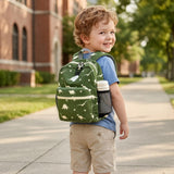 STEAMEDBUN Corduroy Toddler Backpack for Boys Girls 2 - 4, Kids Preschool Backpack for Kindergarten - Dinosaur