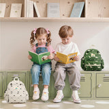 STEAMEDBUN Corduroy Toddler Backpack for Girls 2 - 4: Kids backpack for Boys Girls - 12 inch Preschool Kindergarten Backpacks - Bow
