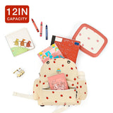 STEAMEDBUN Corduroy Toddler Backpack for Girls 2 - 4: Kids backpack for Boys Girls - 12 inch Preschool Kindergarten Backpacks - Strawberry