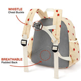 STEAMEDBUN Corduroy Toddler Backpack for Girls 2 - 4: Kids backpack for Boys Girls - 12 inch Preschool Kindergarten Backpacks - Strawberry