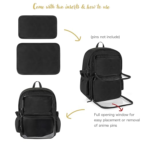 STEAMEDBUN Ita Bag Backpack with insert Pin Display Backpack for School Anime Cosplay