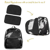 STEAMEDBUN Ita Bag Double Window Candy PU Leather Backpack Kawaii Pins Bag with insert