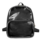 STEAMEDBUN Ita Bag Double Window Candy PU Leather Backpack Kawaii Pins Bag with insert