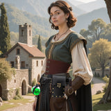 Steampunk Fanny Pack Belt Pouch Phone Purse Magic Corked Potion Bottle Festival Medieval Renaissance Costume Retro Accessory