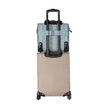 Steve Madden Designer 15 Inch Carry on Suitcase - Small Weekender Overnight Business Travel Luggage - Lightweight 2 - Rolling Spinner Wheels Under Seat Bag for Women(Legends Teal)