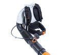 Stihl BR 700 back - carrying professional leaf blower with adjustable blow tube and a maximum blowing force of 88 m/s
