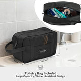 STOVER 45/100L Carry-On U-Zip Rolling Duffel Bag with Wheels, Medium Durable Travel Duffle w/Toiletry Bag, Heavy-Duty, Packable w/Shoulder Straps- Use as Luggage or Backpack, Men/Women (Black)