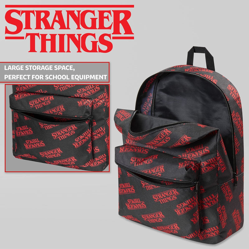 Stranger Things Backpack for School - Teenagers and Kids Backpack - School, Sports, Travel - Official Merchandise