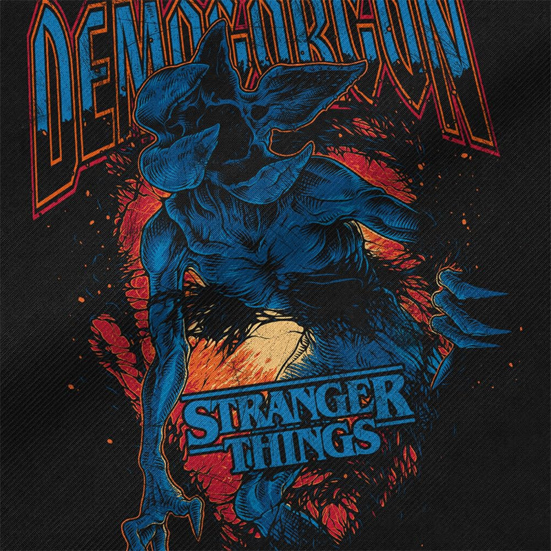 Stranger Things Demogorgon Band Grocery Travel Reusable Tote Bag, Black