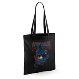 Stranger Things Demogorgon Band Grocery Travel Reusable Tote Bag, Black