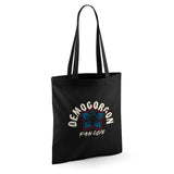 Stranger Things Demogorgon Fan Club Grocery Travel Reusable Tote Bag, Black