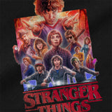 Stranger Things Group Poster Grocery Travel Reusable Tote Bag, Black