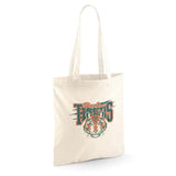 Stranger Things Hawkins Scratch Grocery Travel Reusable Tote Bag, Natural
