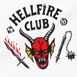Stranger Things Hellfire Club Logo Grocery Travel Reusable Tote Bag, White