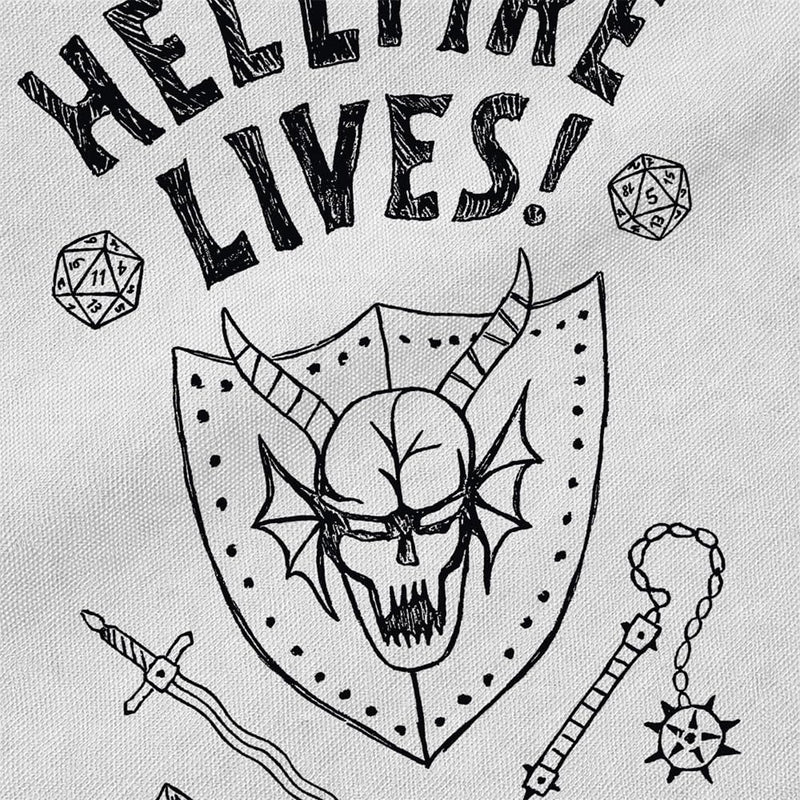 Stranger Things Hellfire Graduation Grocery Travel Reusable Tote Bag, Silver