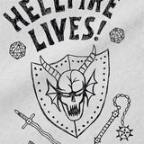 Stranger Things Hellfire Graduation Grocery Travel Reusable Tote Bag, Silver