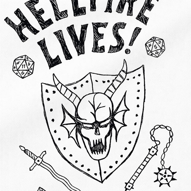 Stranger Things Hellfire Graduation Grocery Travel Reusable Tote Bag, White