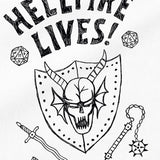 Stranger Things Hellfire Graduation Grocery Travel Reusable Tote Bag, White