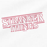 Stranger Things Outline Logo Grocery Travel Reusable Tote Bag, White
