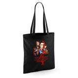 Stranger Things Season Four Poster Grocery Travel Reusable Tote Bag, Black