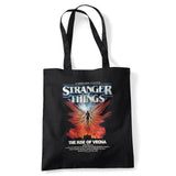 Stranger Things Vecna Rise Poster Grocery Travel Reusable Tote Bag, Black