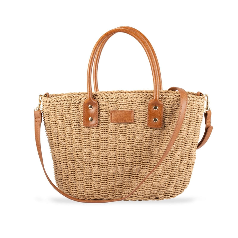 Straw Bag for Women - Handmade Women's Straw Purse Bag - Perfect for Summer Vacation Beach Mini Tote