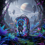streetart Graffiti Backpack Designer Travel Daypack 15.6" Laptop Lightweight Multi Compartment Storage Adult backpack (Cool Alien)