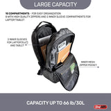 streetart Graffiti Backpack Designer Travel Daypack 15.6" Laptop Lightweight Multi Compartment Storage Adult backpack (HighTech)