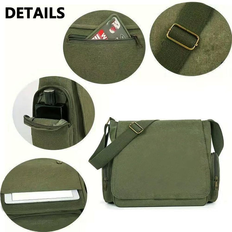 StylPixie Pattern Messenger Bag Cute Canvas Crossbody Bags Women/Men Shoulder Messenger Purses Handbags with Pockets