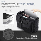 Stypos 3 In 1 Laptop Messenger Bag for Men 17.3 Inch Tactical Backpack