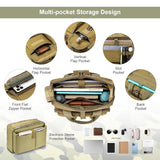 Stypos Tactical Messenger Bag, Tactical Briefcase for Man Military Laptop Bag 15.6/17.3 Inch Messenger Shoulder Bag
