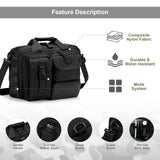 Stypos Tactical Messenger Bag, Tactical Briefcase for Man Military Laptop Bag 15.6/17.3 Inch Messenger Shoulder Bag