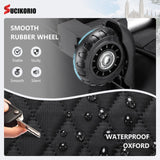 SUCIKORIO Teacher Rolling Laptop Bag 17.3 Inch 3 IN 1 Rolling Briefcase for Women Waterproof Teacher Tote Bag With Wheels Work Bags With Detachable Trolley for Office, College, Nurse, White