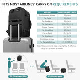 SUIKIHUM 2-in-1 Travel Backpack for Men, Expandable 16" Laptop Backpack with Detachable Briefcase, Water-Resistant Carry-On Business Bag with USB-C, Black