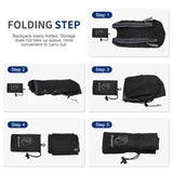 SUIKIHUM 20L Hiking - Daypack Lightweight Foldable Travel Packable Backpack for Camping Cycling Outdoor, Black