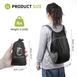 SUIKIHUM 20L Ultra Hiking - Daypack Lightweight Foldable Travel Packable Backpack for Camping Cycling Outdoor,black