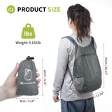 SUIKIHUM 20L Ultra Hiking - Daypack Lightweight Foldable Travel Packable Backpack for Camping Cycling Outdoor,grey