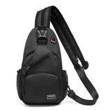 SUIKIHUM Convertible Sling Bags for Women Men, Lightweight Crossbody Backpack Daypack Fit for 7.9" Tablet for Casual Travel Sport Hiking (Black)