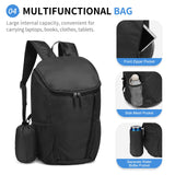 SUIKIHUM Hiking Backpack, 20L Packable Daypack for Men Women, Nylon with Adjustable Straps, Lightweight Waterproof Outdoor Camping Travel, Black